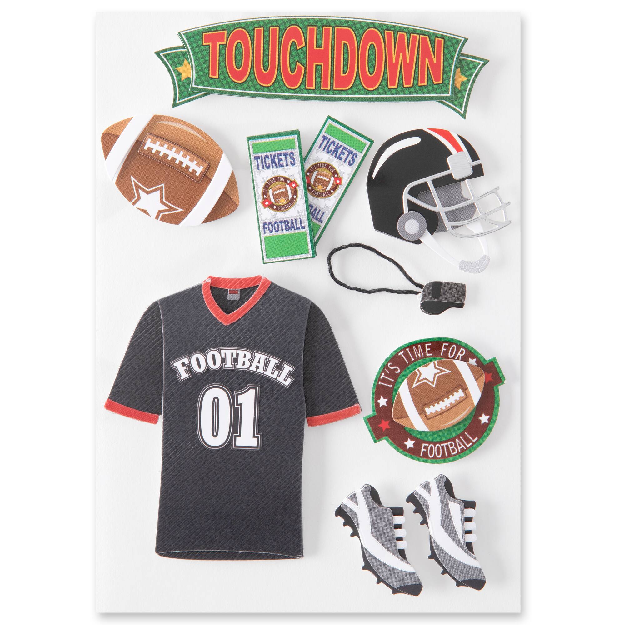 Football Dimensional Stickers by Recollections™